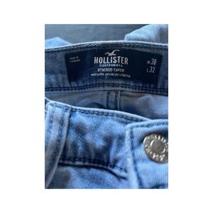 Hollister Men's Stacked Taper Blue Jeans